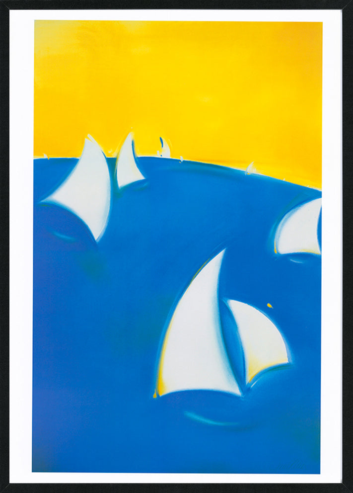 Jennifer Penglaze JP003 Under Sail 1 A1 in black frame