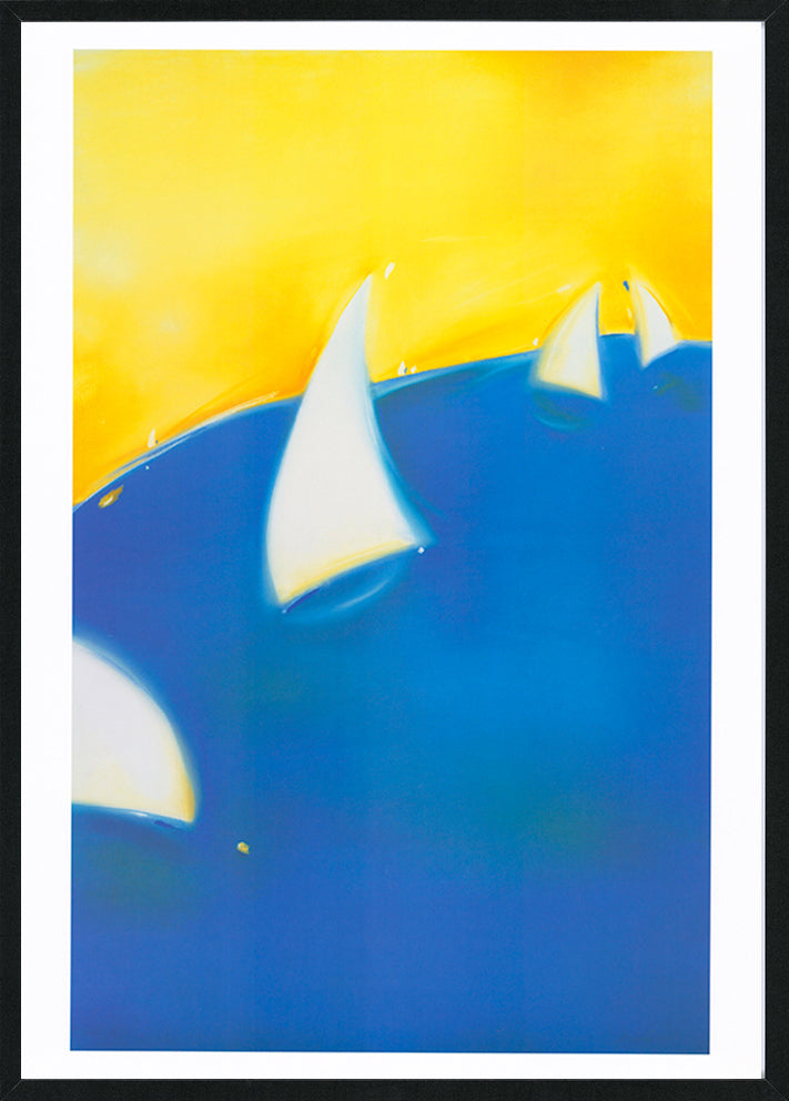 Jennifer Penglaze JP004 Under Sail 2 A1 in black frame