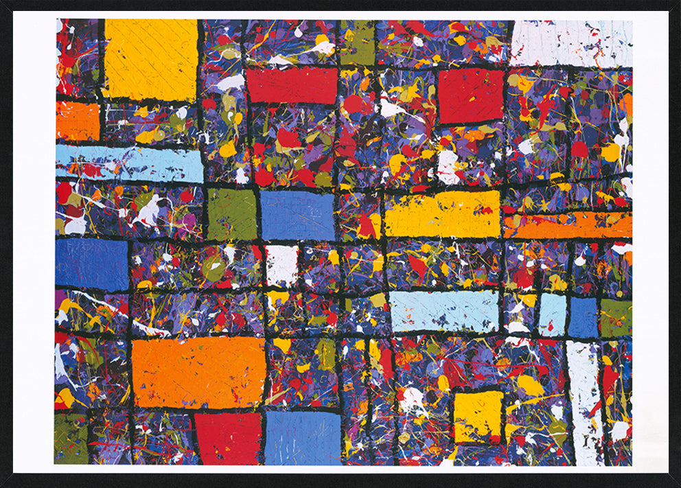 Rebecca Pierce RP002 The Therum 594x840mm in black frame Abstract