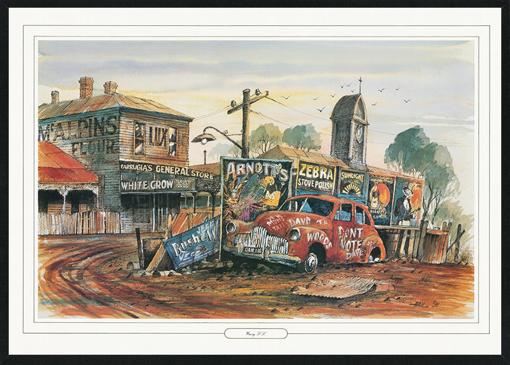 Tim Hall TH06 Weary FX A1 594x840mm in black frame