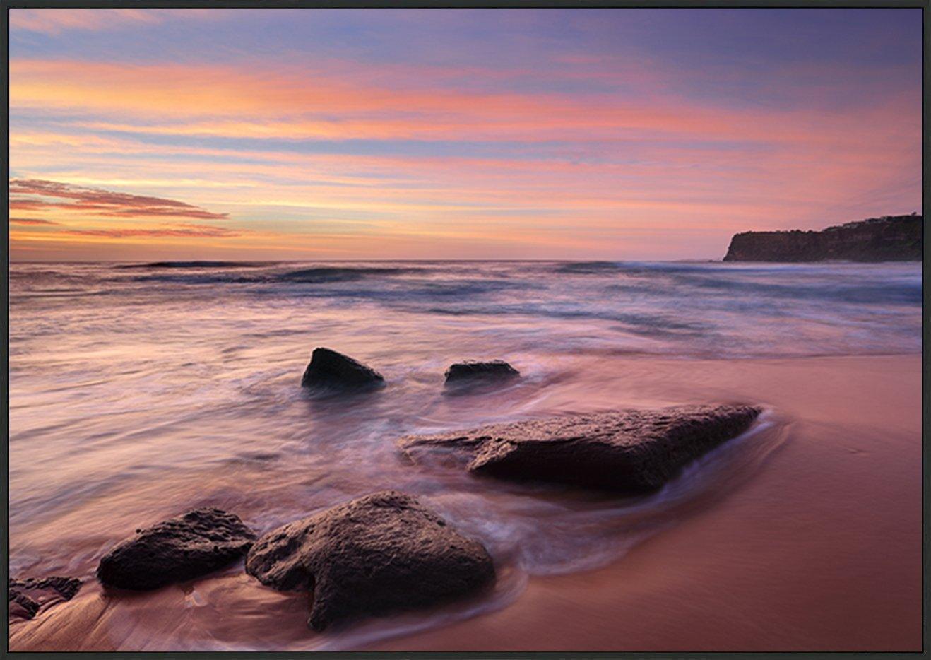 77488931 sunrise colours at Bungan Beach and mesmerising ocean flows copy - ArtFramed