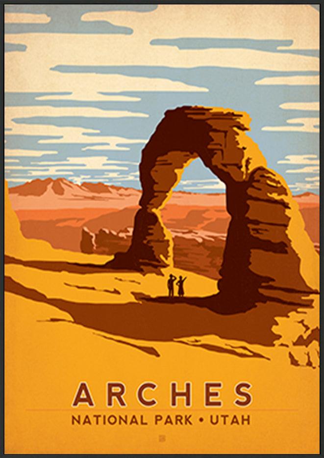 AL JOEAND 116275 VINTAGE ARCHES IDAHO USA - ArtFramed