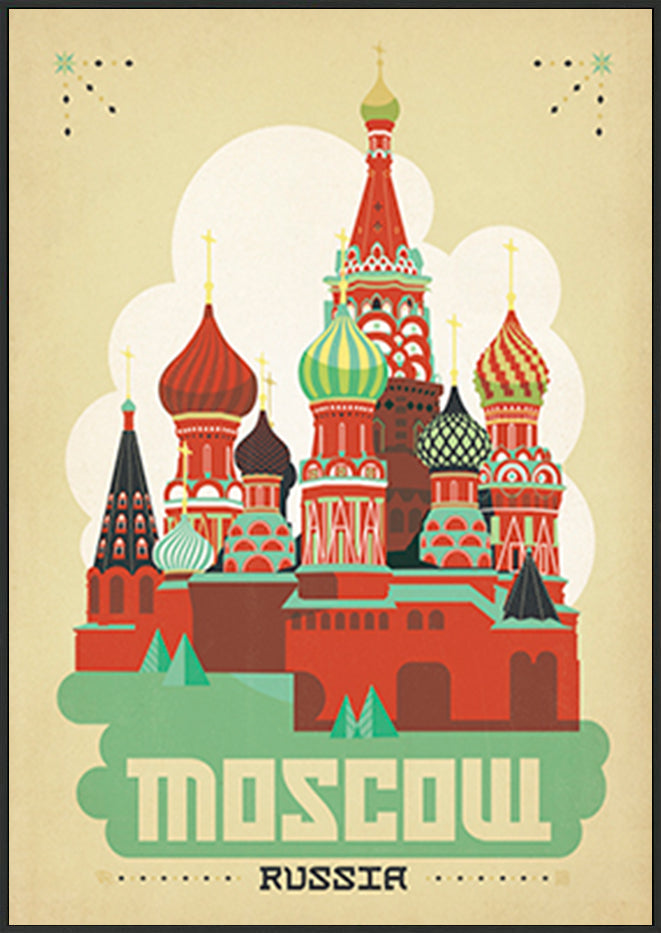 AL JOEAND 116769 vintage moscow russia kremlin - ArtFramed