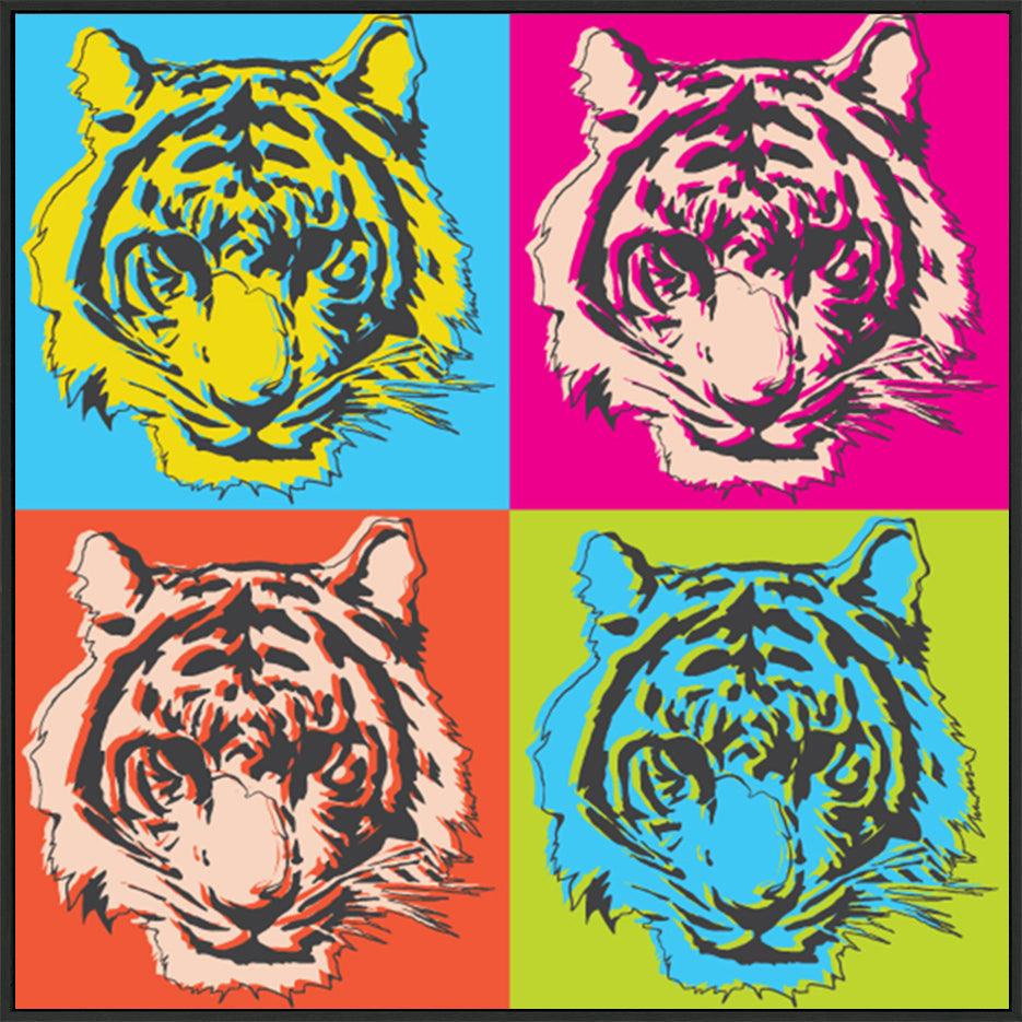 a16886556 Pop Art tiger head - ArtFramed