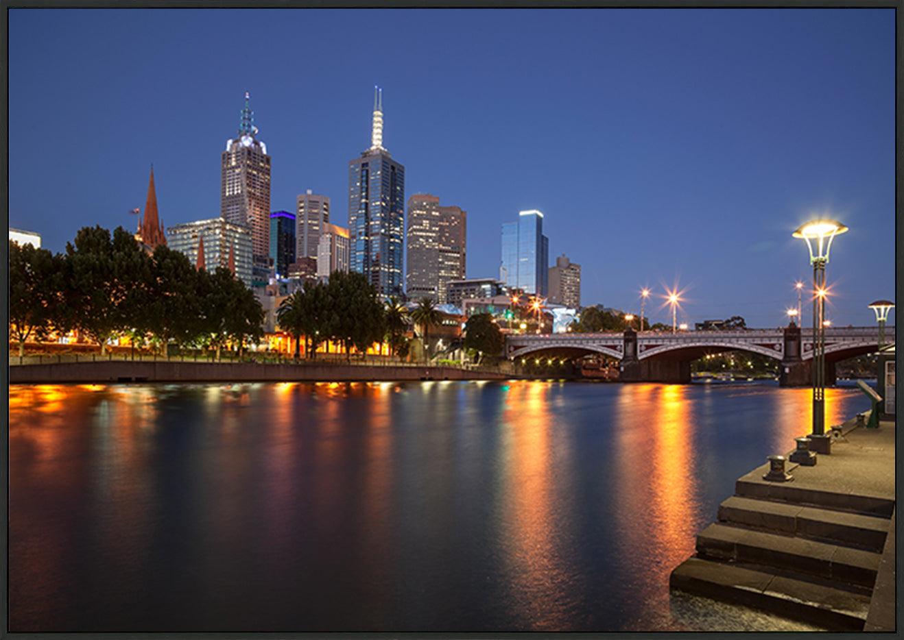 a29572462s Melbourne skyline from Southbank Australia copy - ArtFramed