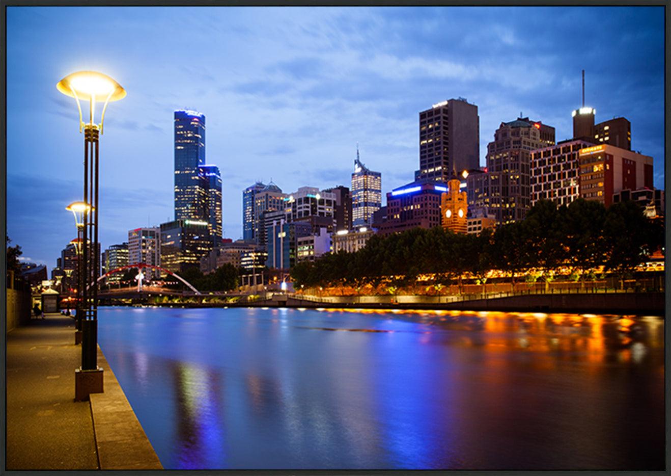 a68394619s Melbourne Skyline copy - ArtFramed