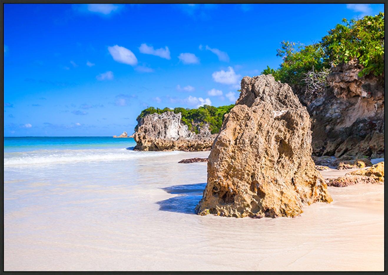 a71333683b Rocks of Macao Beach coastal landscape of Dominican Republic Hispaniola Island copy - ArtFramed