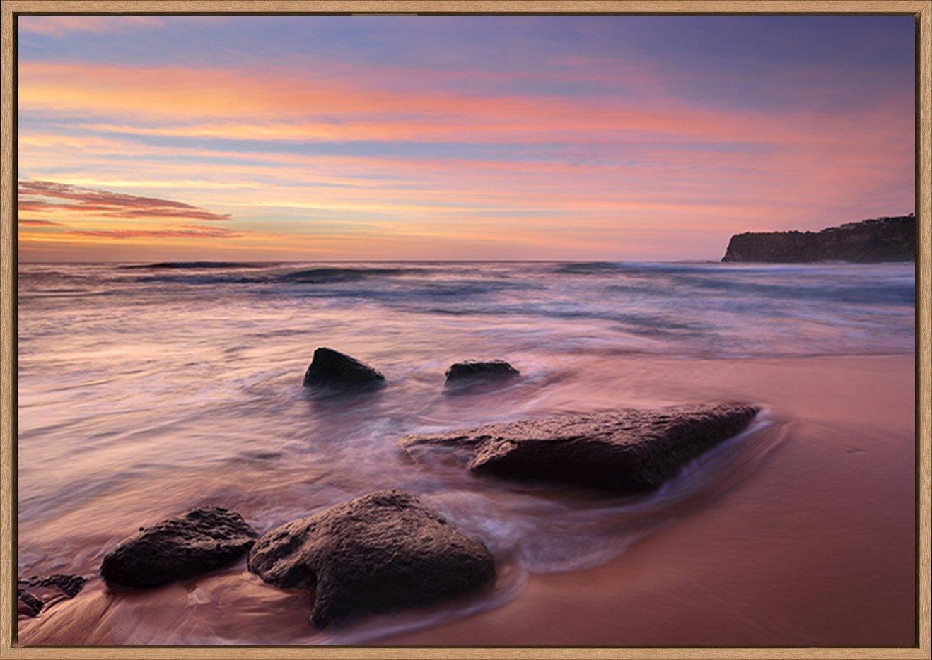 77488931 sunrise colours at Bungan Beach and mesmerising ocean flows copy - ArtFramed