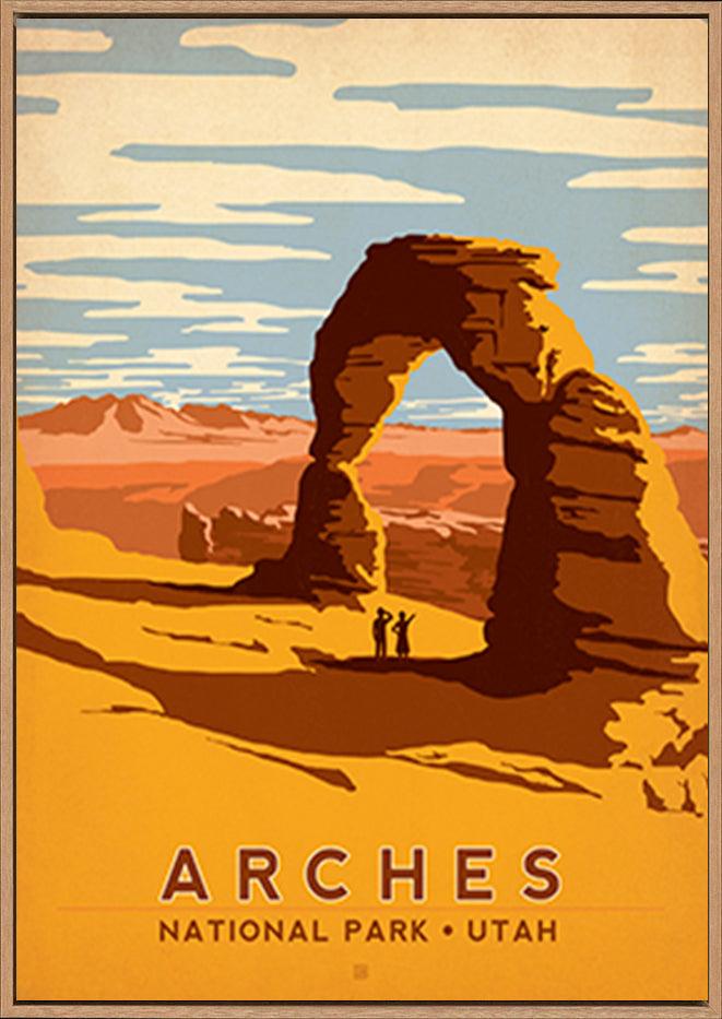 AL JOEAND 116275 VINTAGE ARCHES IDAHO USA - ArtFramed
