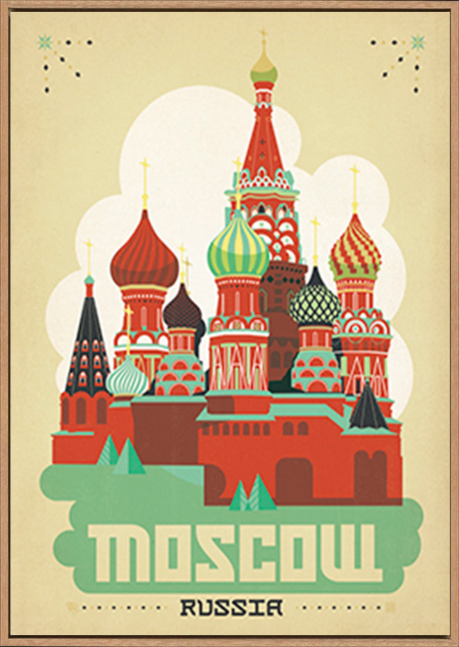 AL JOEAND 116769 vintage moscow russia kremlin - ArtFramed