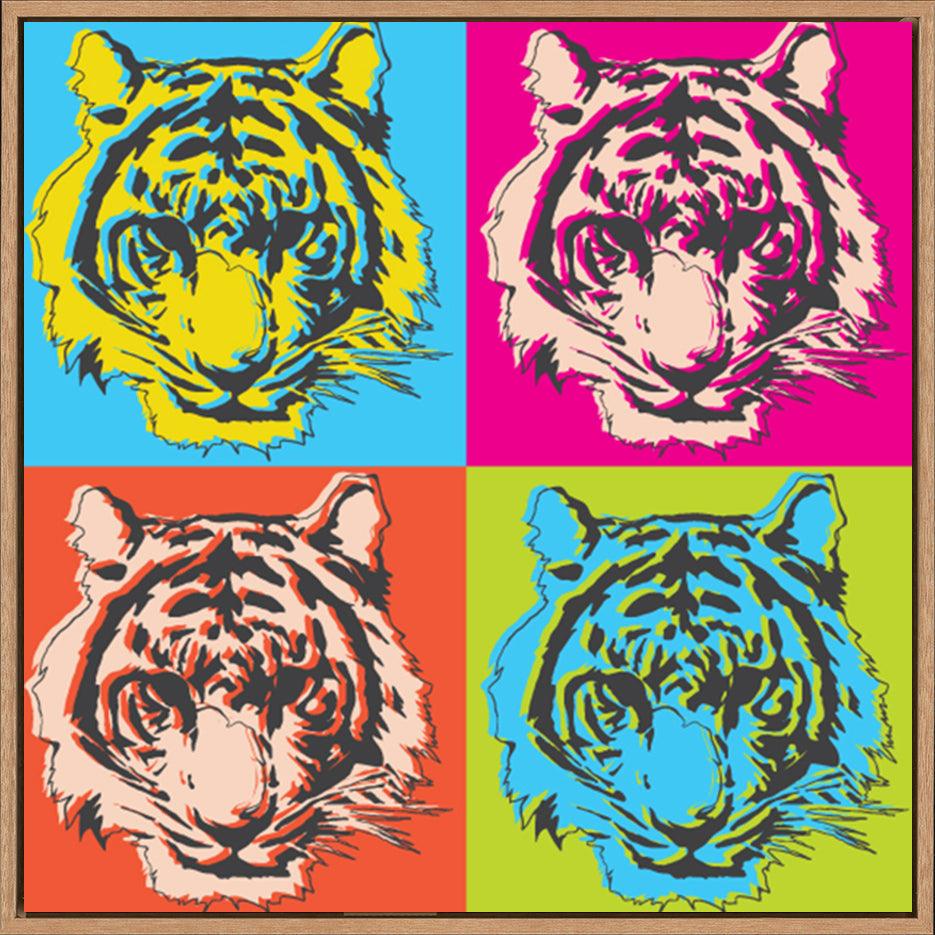 a16886556 Pop Art tiger head - ArtFramed