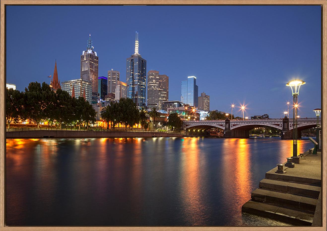 a29572462s Melbourne skyline from Southbank Australia copy - ArtFramed