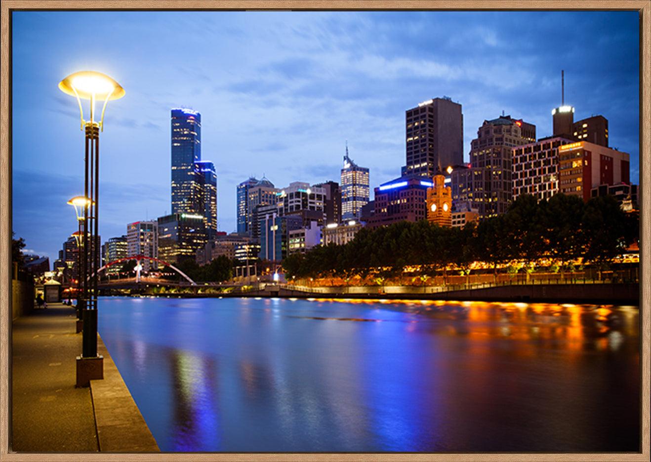 a68394619s Melbourne Skyline copy - ArtFramed