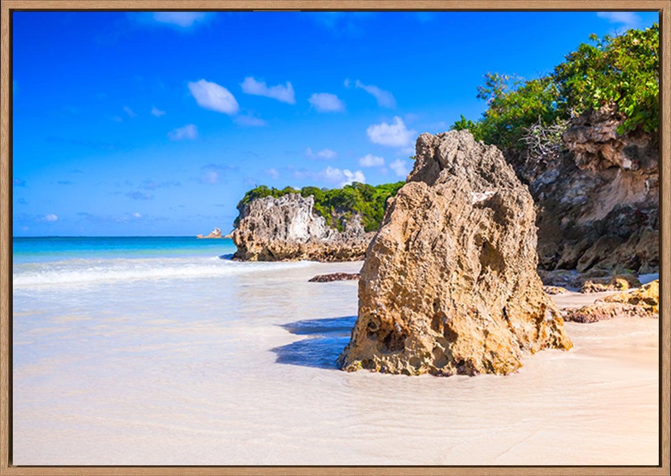 a71333683b Rocks of Macao Beach coastal landscape of Dominican Republic Hispaniola Island copy - ArtFramed