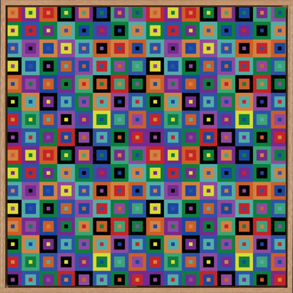 a77703907s Multicolored Squares Mosaic - ArtFramed