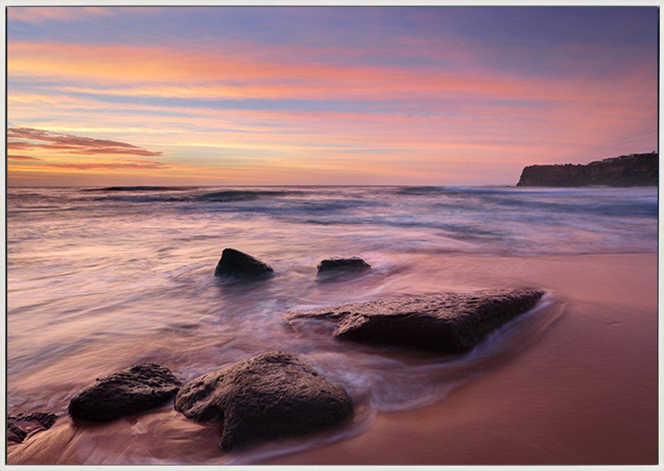 77488931 sunrise colours at Bungan Beach and mesmerising ocean flows copy - ArtFramed
