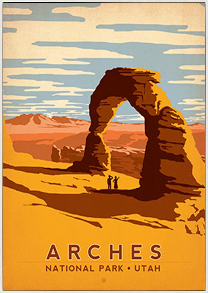 AL JOEAND 116275 VINTAGE ARCHES IDAHO USA - ArtFramed