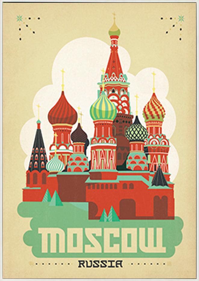 AL JOEAND 116769 vintage moscow russia kremlin - ArtFramed