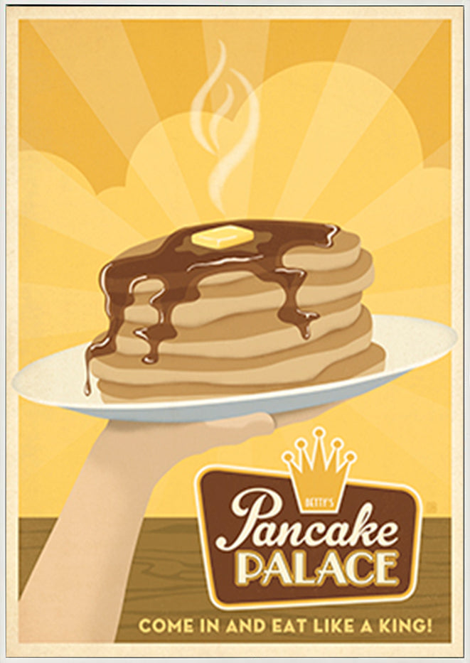 AL JOEAND 116839 VINTAGE ADVERTISING PANCAKE PALACE - ArtFramed