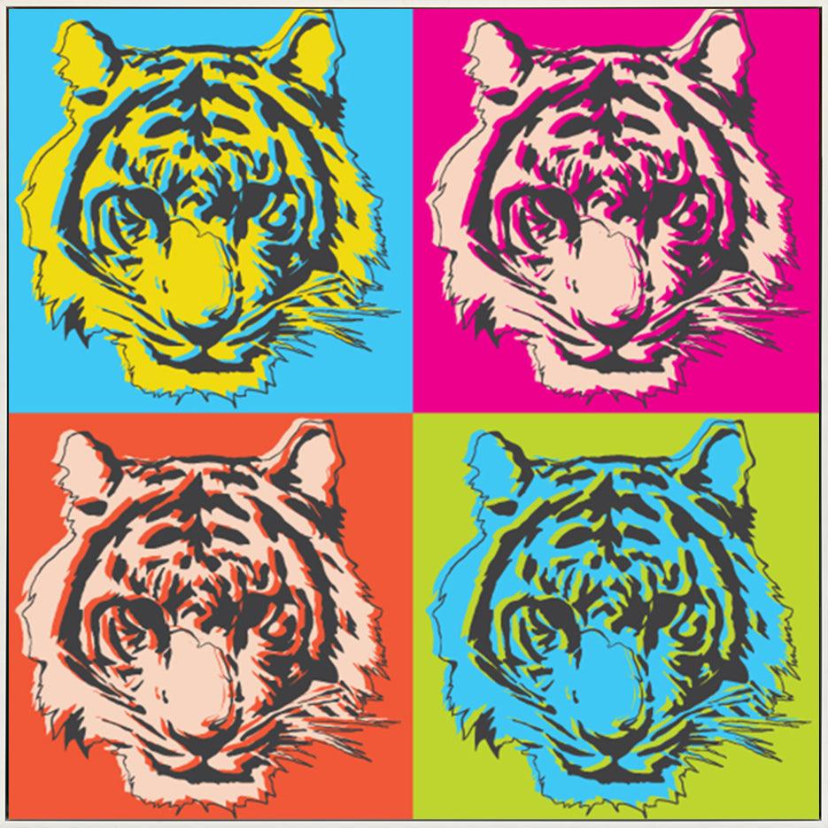 a16886556 Pop Art tiger head - ArtFramed