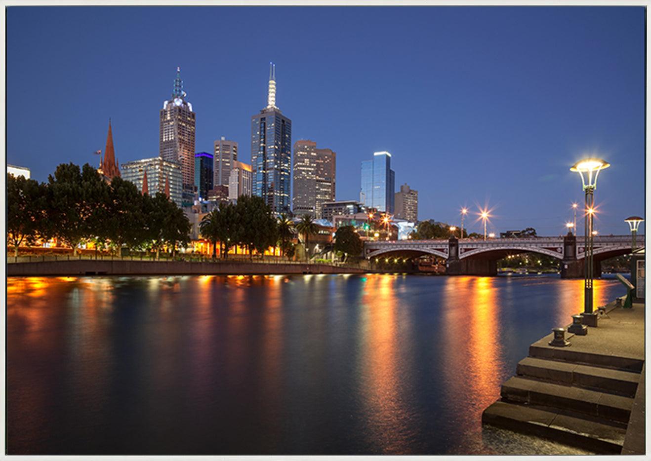 a29572462s Melbourne skyline from Southbank Australia copy - ArtFramed