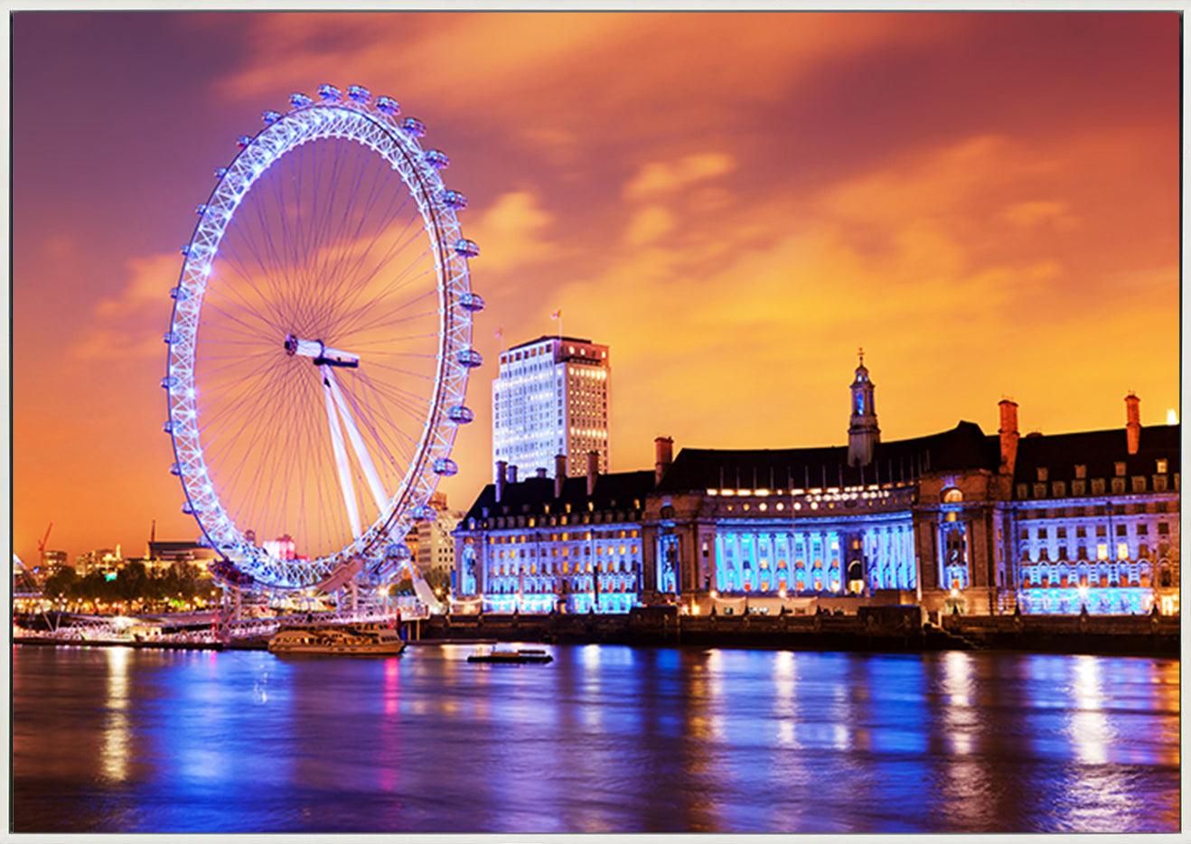 a62125309s London Eye and the buildings next to River Thames copy - ArtFramed