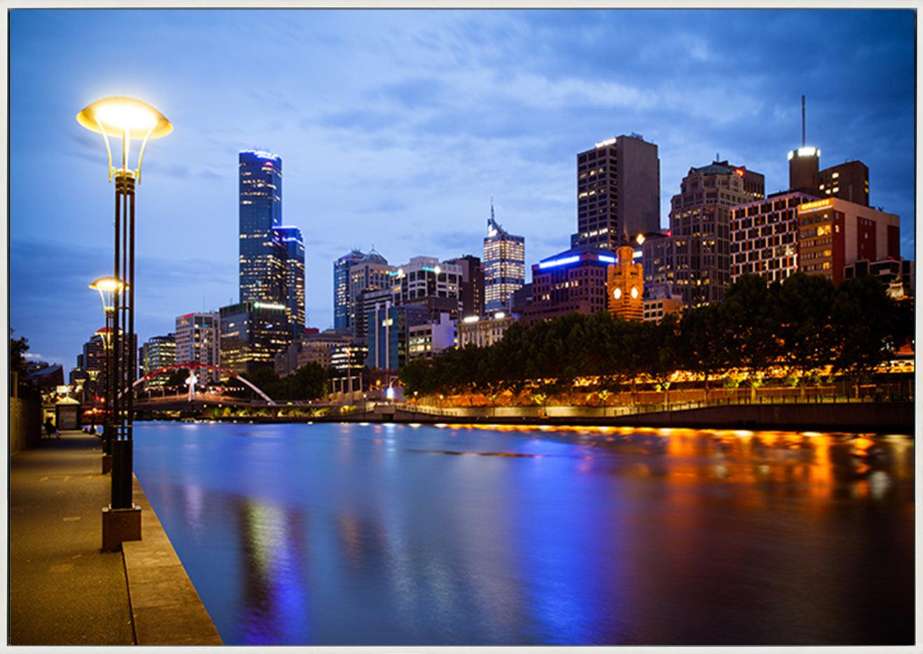 a68394619s Melbourne Skyline copy - ArtFramed