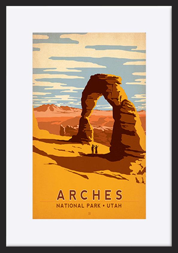 AL JOEAND 116275 VINTAGE ARCHES IDAHO USA - ArtFramed