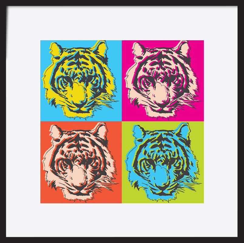 a16886556 Pop Art tiger head - ArtFramed