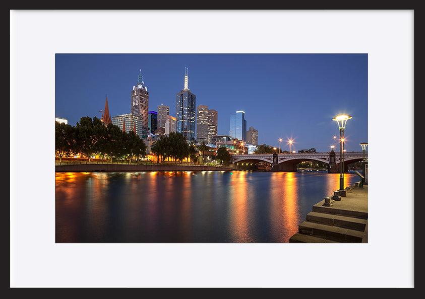 a29572462s Melbourne skyline from Southbank Australia copy - ArtFramed