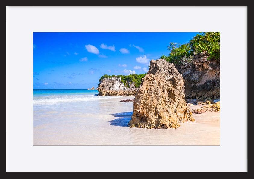 a71333683b Rocks of Macao Beach coastal landscape of Dominican Republic Hispaniola Island copy - ArtFramed