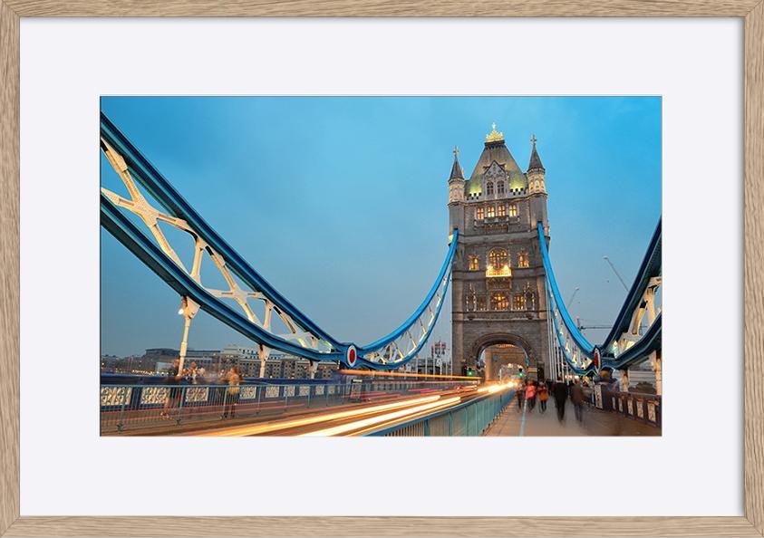 85955768 Tower Bridge in London as the famous landmark at dusk copy - ArtFramed