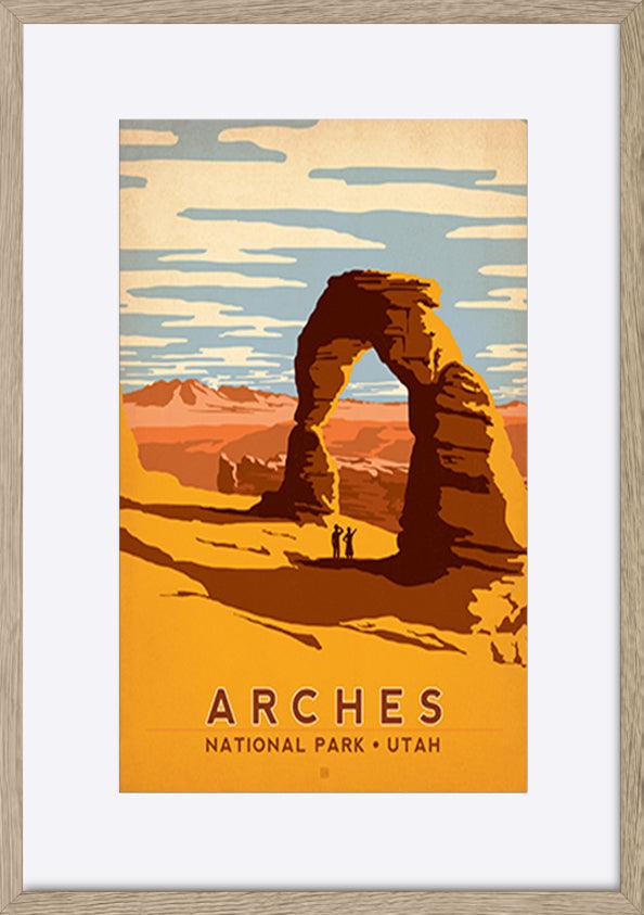 AL JOEAND 116275 VINTAGE ARCHES IDAHO USA - ArtFramed