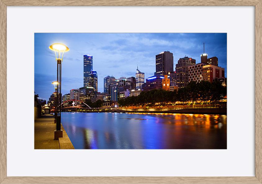 a68394619s Melbourne Skyline copy - ArtFramed