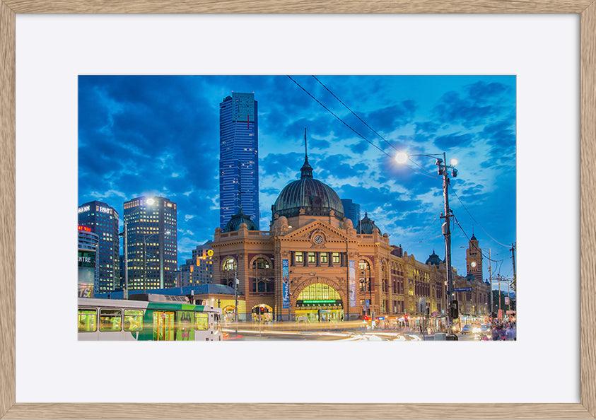 a85541113s Melbourne Spencer st station with eureka tower copy - ArtFramed