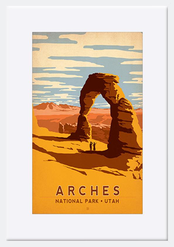 AL JOEAND 116275 VINTAGE ARCHES IDAHO USA - ArtFramed