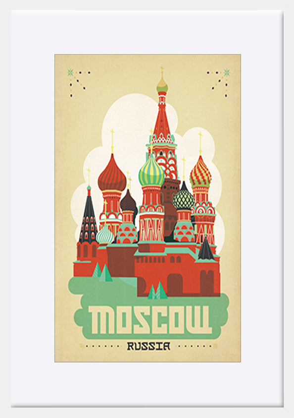 AL JOEAND 116769 vintage moscow russia kremlin - ArtFramed