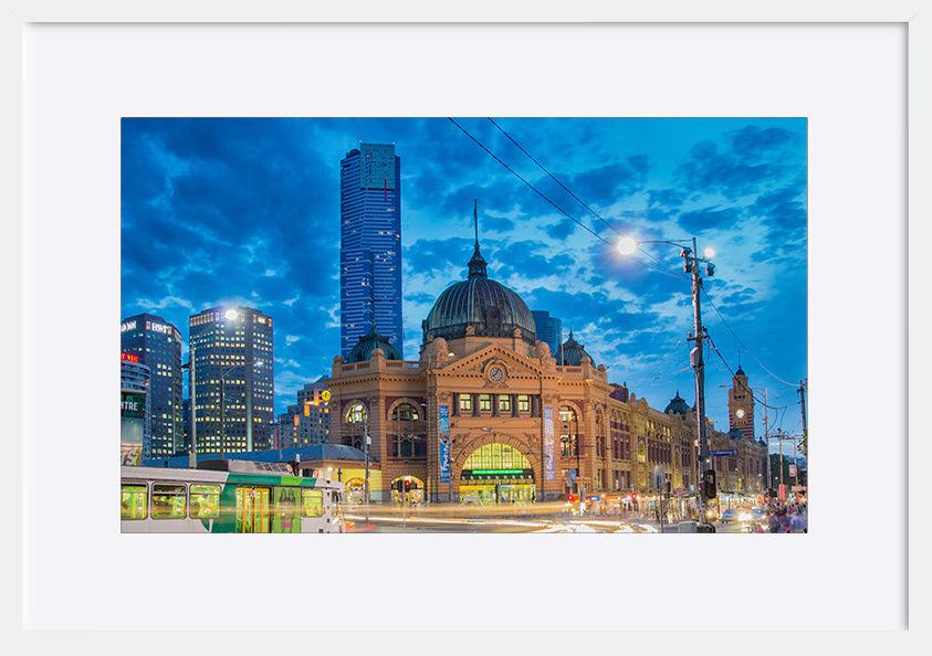 a85541113s Melbourne Spencer st station with eureka tower copy - ArtFramed