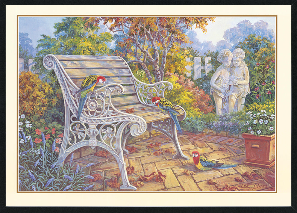 Les Miles LM42 Autumn Fall The Welcoming Party available in multiple size Black frame