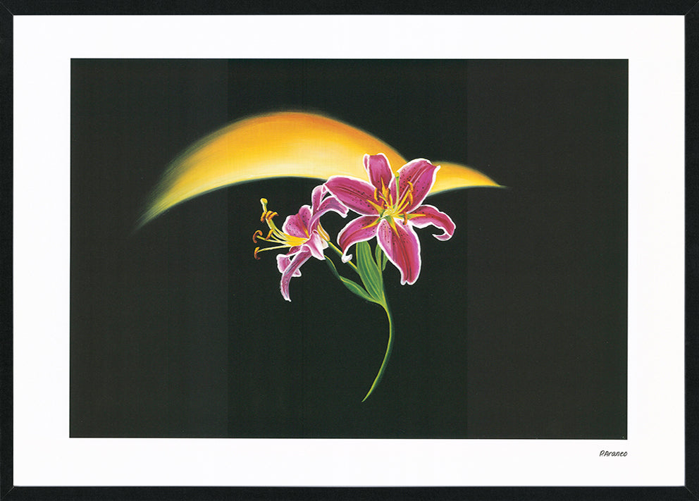 Phyllis Araneo AP003 Lemon Glow 594x420mm size Black frame