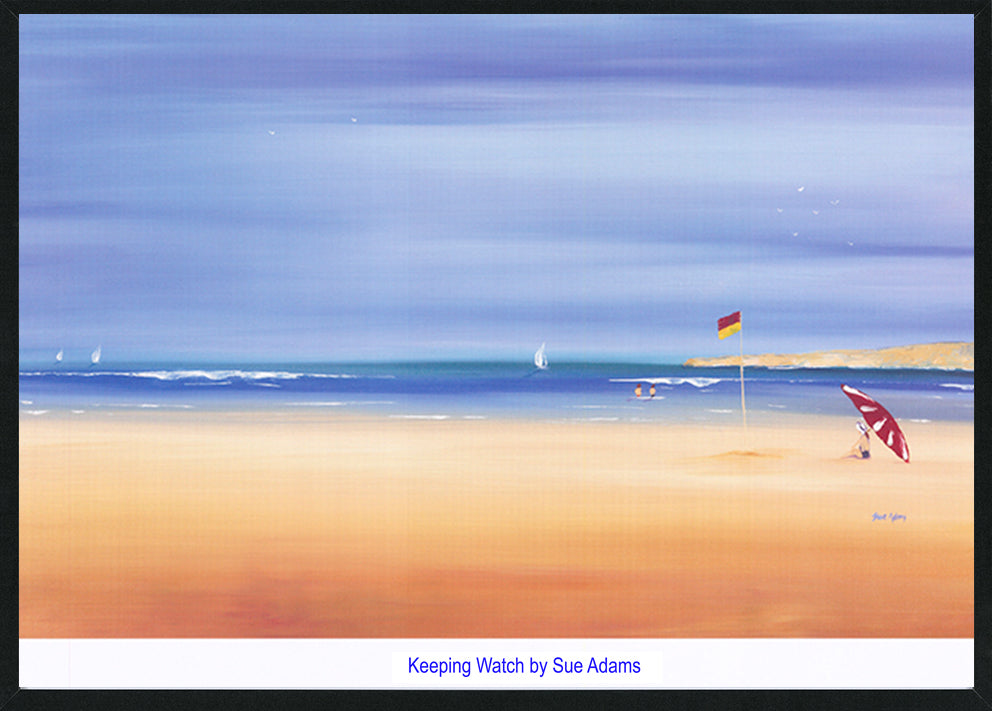 Sue Adams AS01 Keeping Watch A2 594x420mm size Black frame