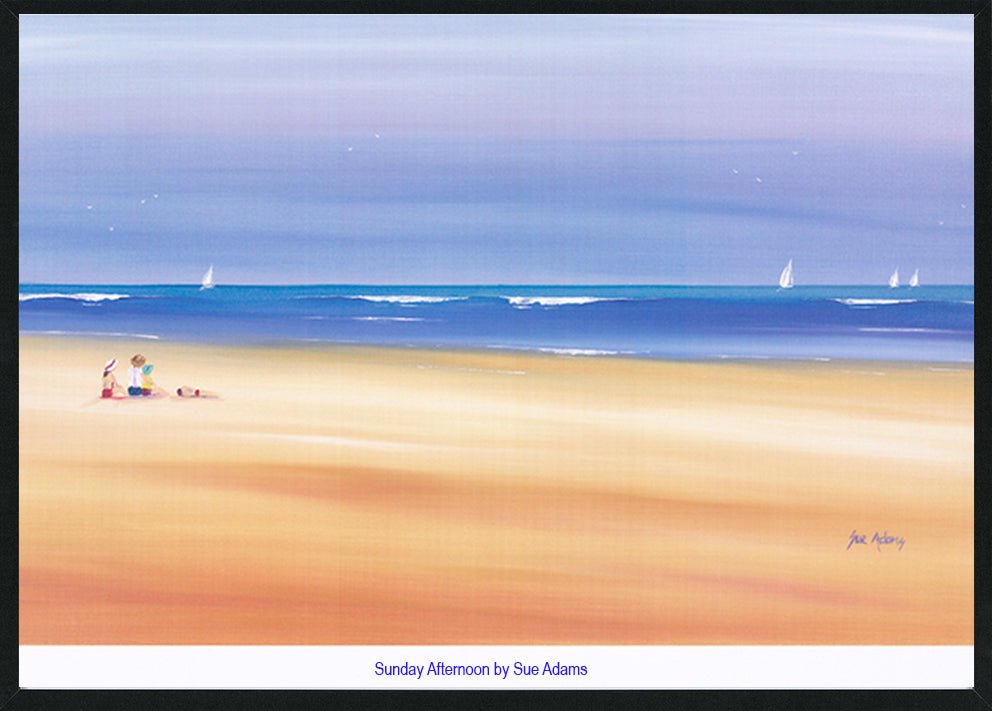 Sue Adams AS02 Sunday Afternoon A2 594x420mm size Black frame