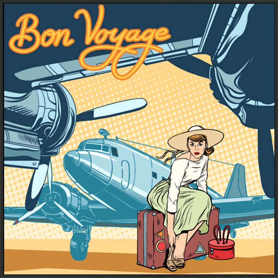 a21151297b Bon voyage beautiful girl on the runway - ArtFramed