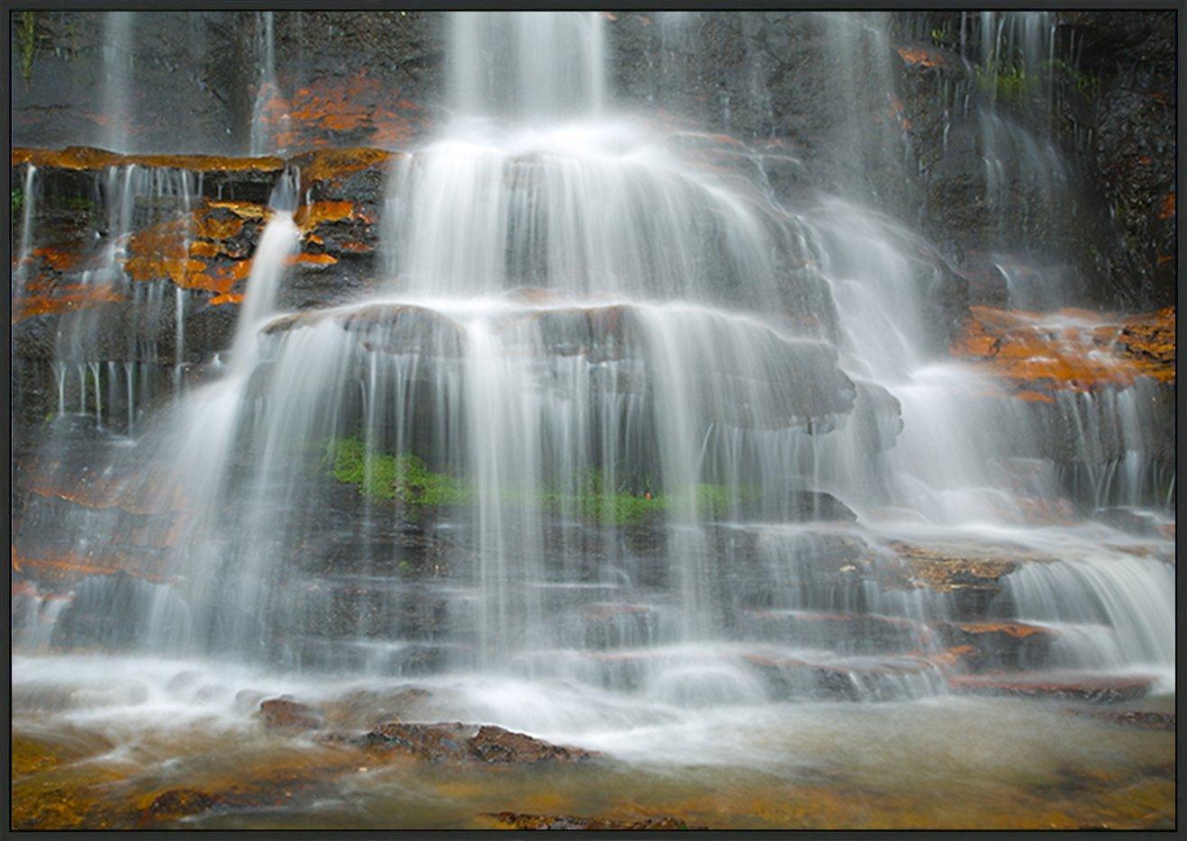 65997376 Waterfall coming down on the cliffs copy - ArtFramed