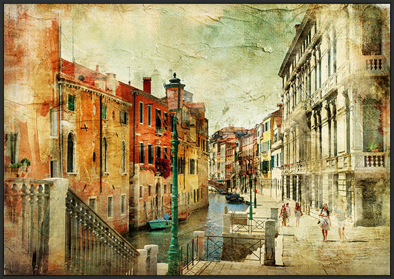 a13140651s romantic Venice - artwork in painting style copy - ArtFramed