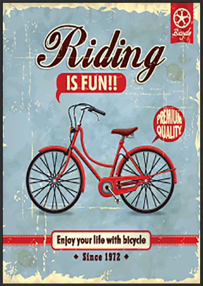 a57699325s Vintage Bicycle poster design - ArtFramed