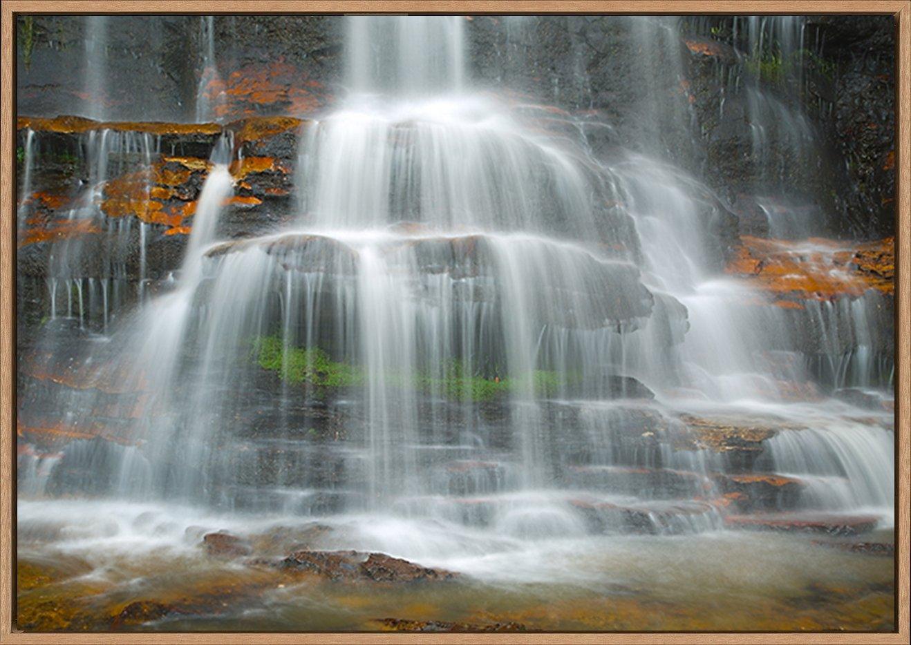 65997376 Waterfall coming down on the cliffs copy - ArtFramed