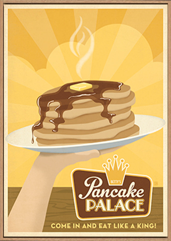 AL JOEAND 116839 VINTAGE ADVERTISING PANCAKE PALACE - ArtFramed