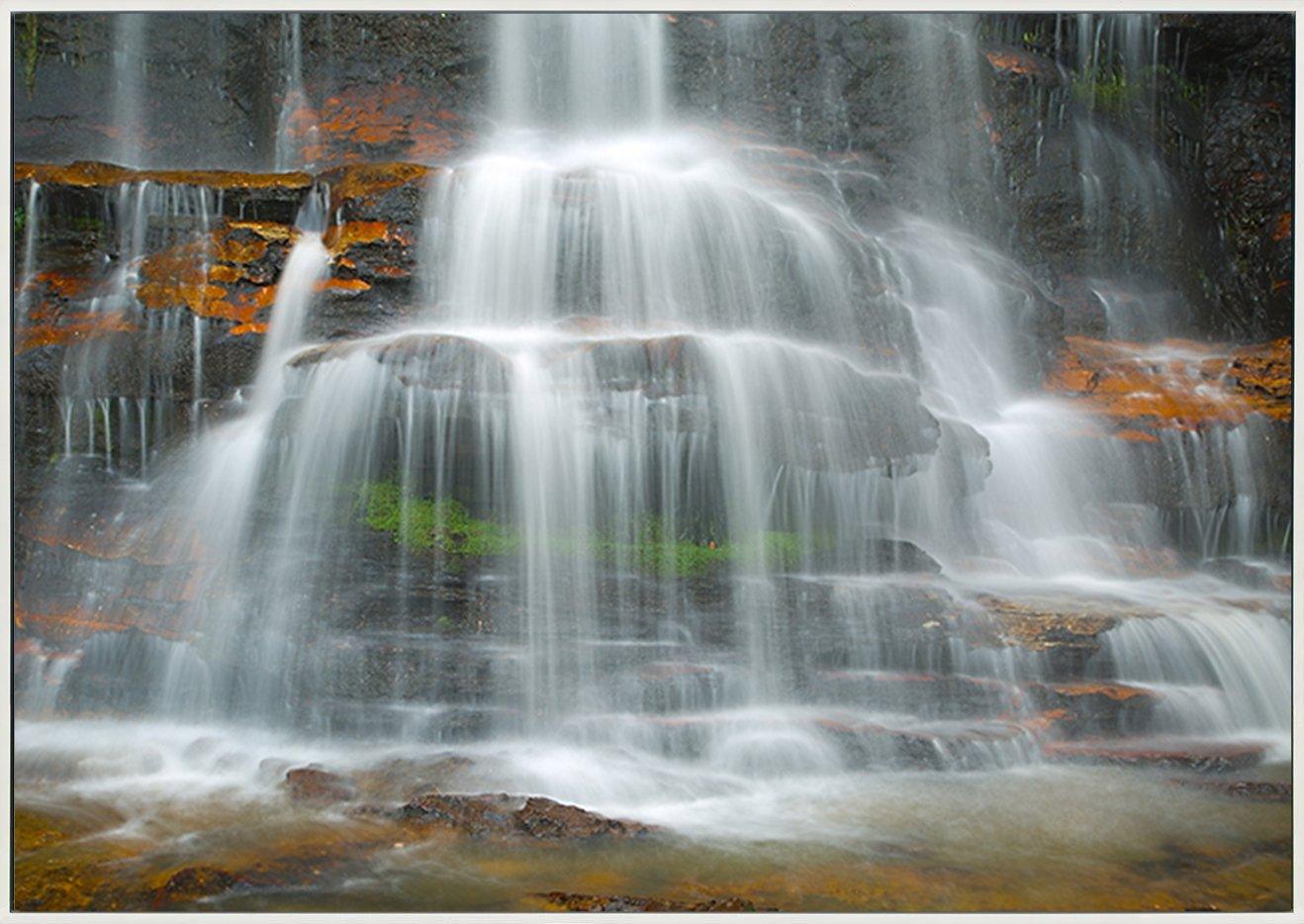 65997376 Waterfall coming down on the cliffs copy - ArtFramed