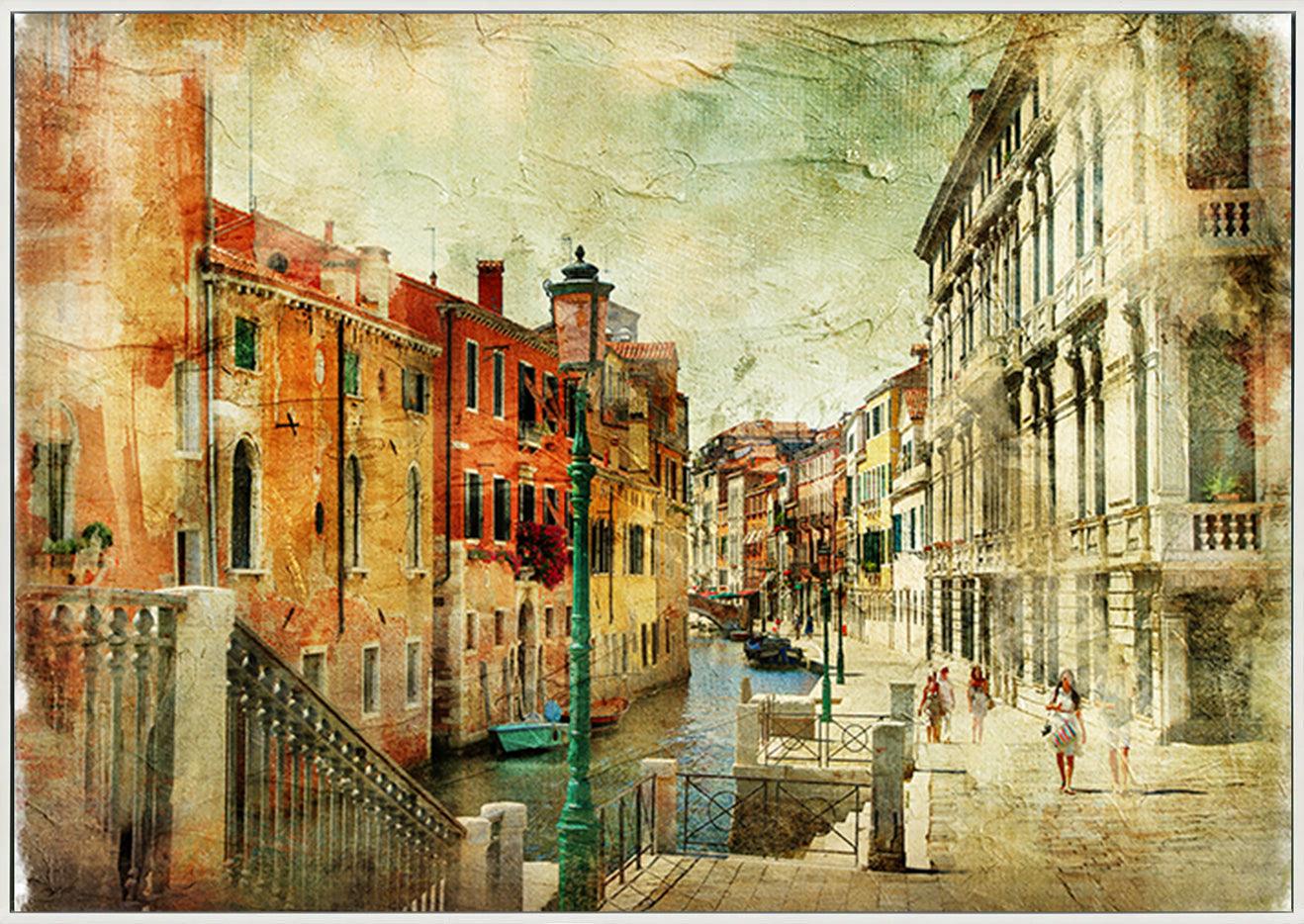a13140651s romantic Venice - artwork in painting style copy - ArtFramed
